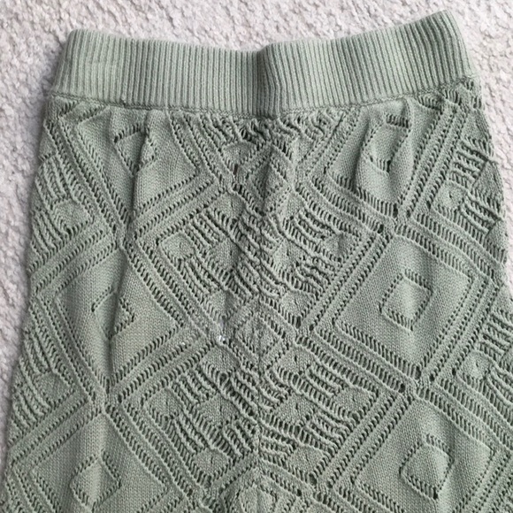FP BEACH/“GET AWAY”SAGE CROCHET KNIT FLAIRED PANTS/NEW - Picture 7 of 9